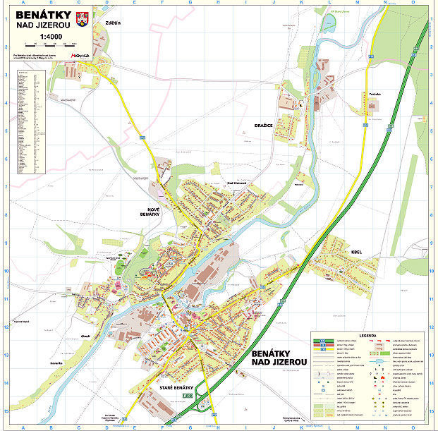 Prapor města Benátky nad Jizerou