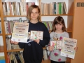 zleva: Anna Smetanová (1.místo 1.stupeň ZŠ), Ester Maršálková (2.místo 1.stupeň ZŠ)